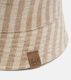 Brunello Cucinelli Striped canvas bucket hat