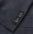 TOM FORD - Navy O'Connor Slim-Fit Prince of Wales Checked Wool Suit Jacket - Men - Midnight blue