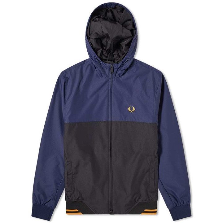 Photo: Fred Perry Authentic Colour Block Hooded Brentham Jacket