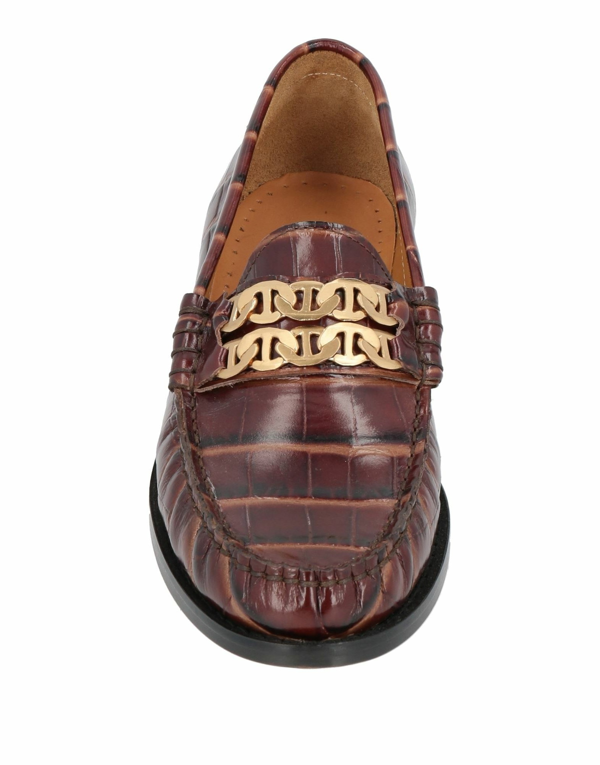 Sandro Womens Loafers Chocolate in Brown