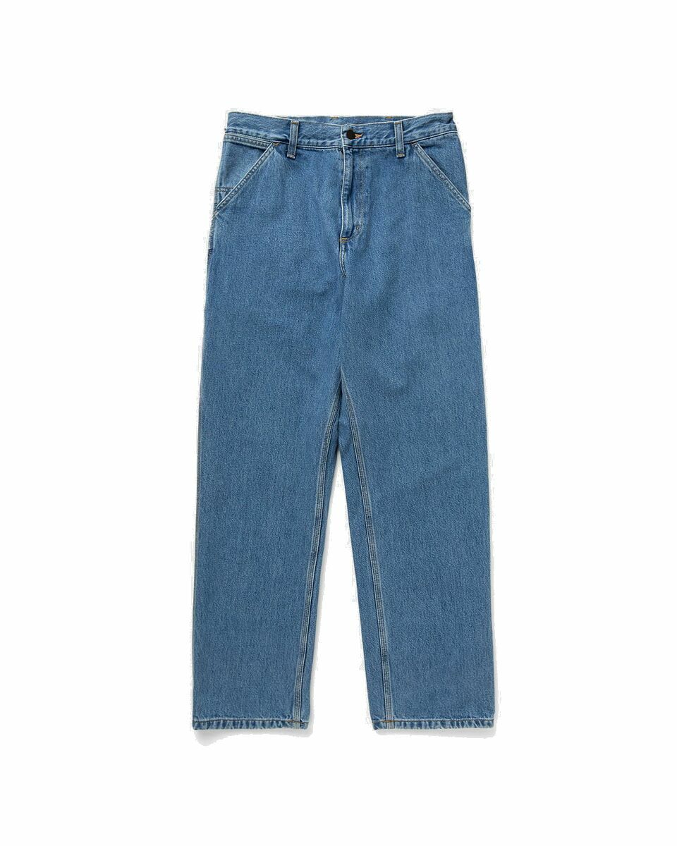 Photo: Carhartt Wip Single Knee Pant Blue - Mens - Jeans