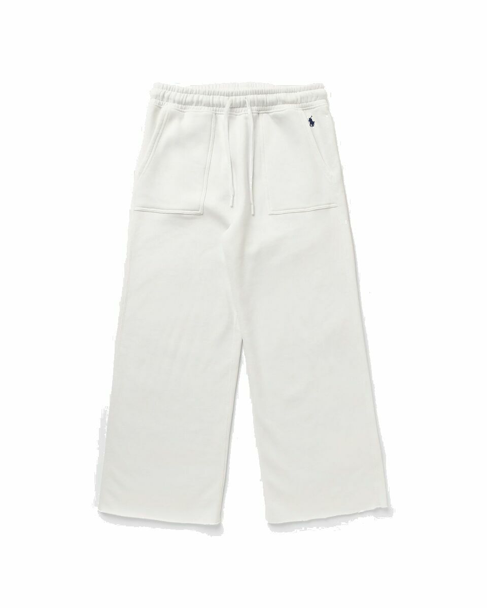 Photo: Polo Ralph Lauren Wmns Crop Pant Ankle Athletic White - Womens - Sweatpants