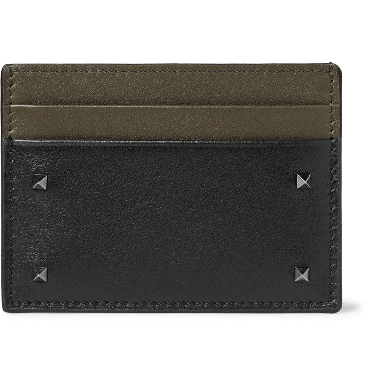 Photo: Valentino - Valentino Garavani Rockstud Leather Cardholder - Men - Black