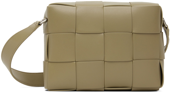 Photo: Bottega Veneta Taupe Cassette Camera Bag