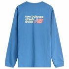 New Balance Athletics Premium Logo Long Sleeve in Sea Stone