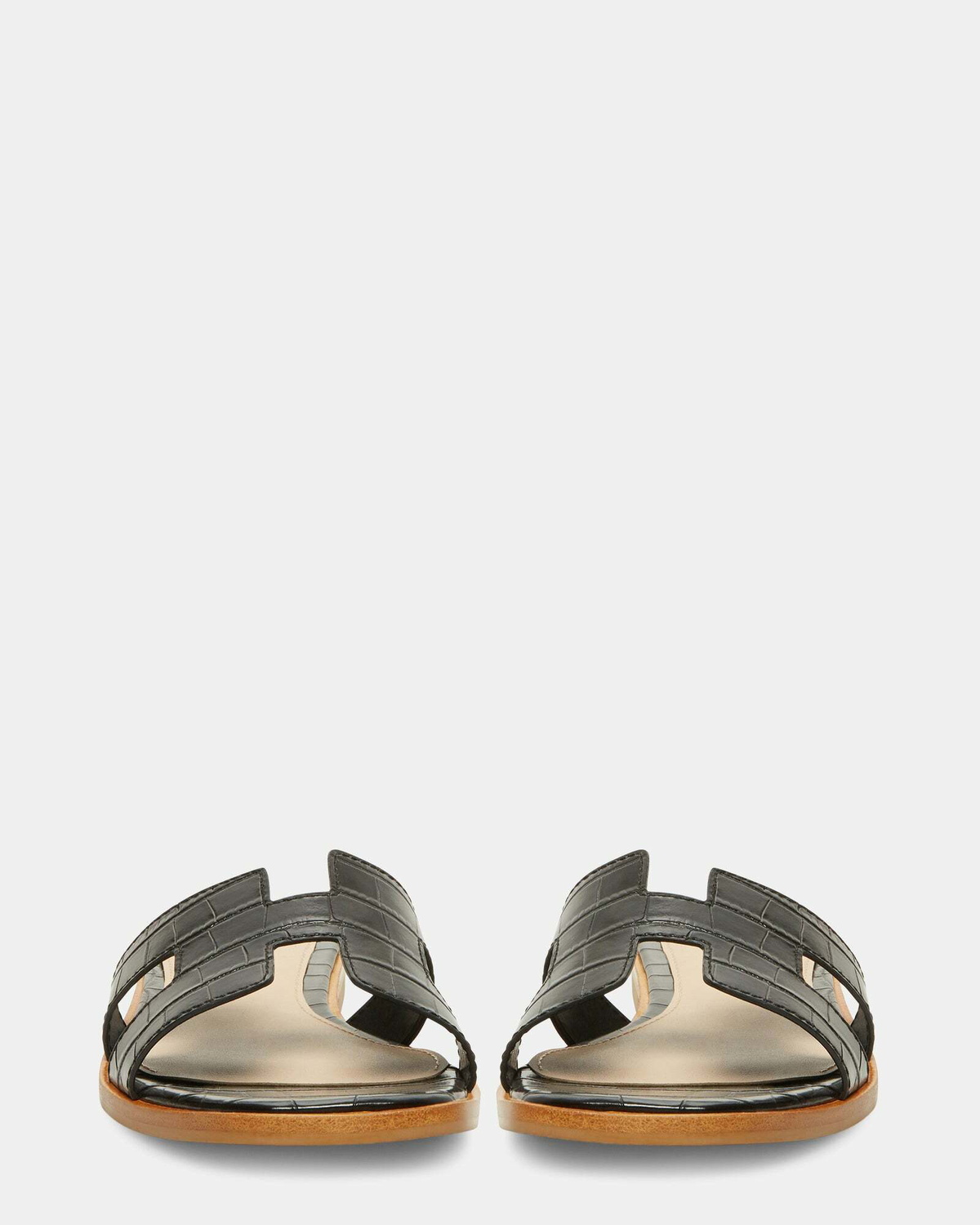 Steve Madden Hadyn Sandals in Black Exotic