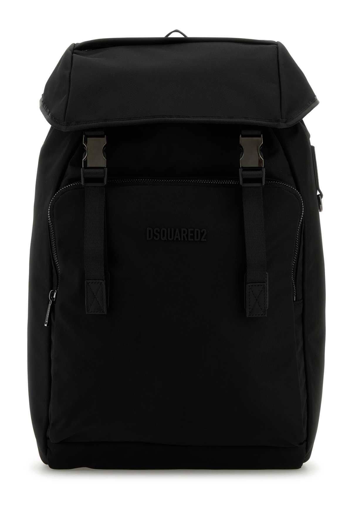 Dsquared2 Black Padded Mountain Ski Backpack Dsquared2