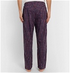 Derek Rose - Checked Cotton Pyjama Trousers - Men - Navy