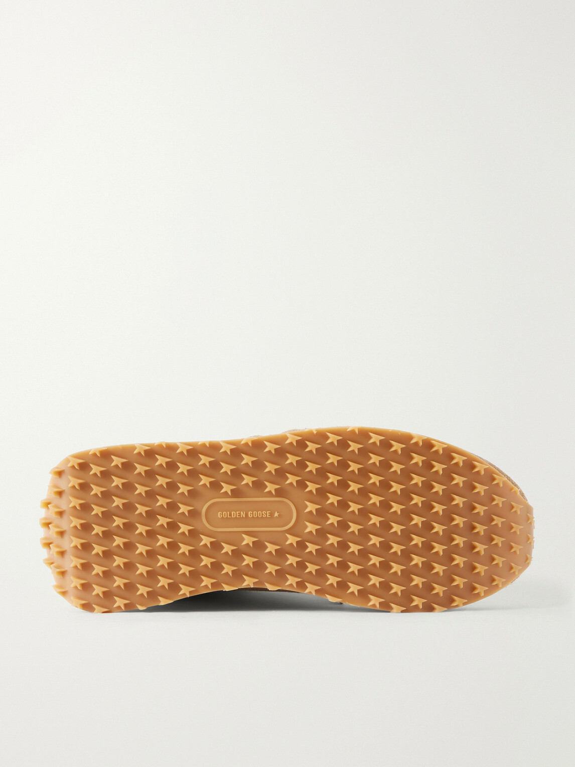 Golden Goose - Marathon Metallic Leather-Trimmed Suede Sneakers - Brown