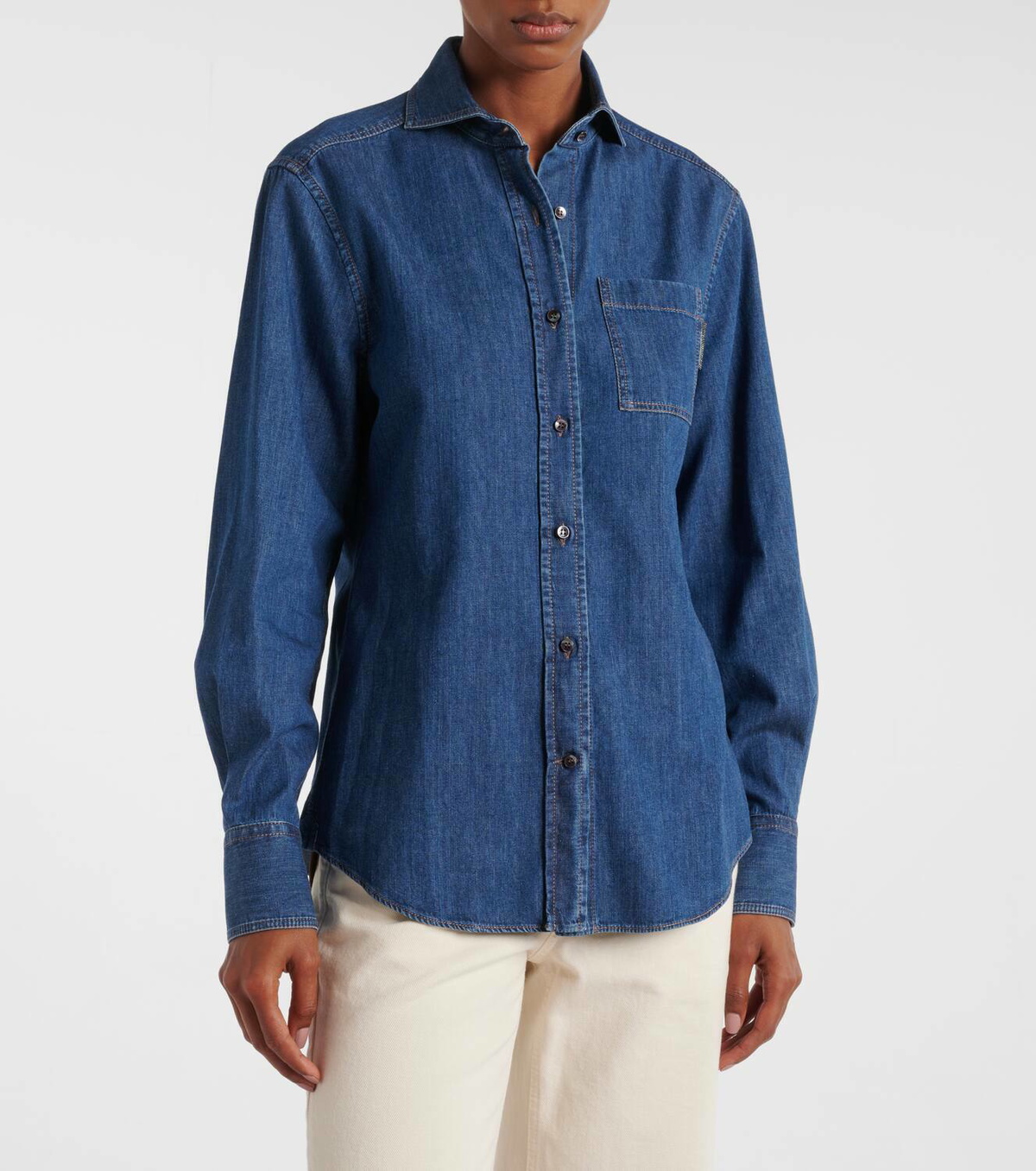 Tシャツ・カットソー BRUNELLO CUCINELLI Denim shirt Brunello Cucinelli Denim shirt Brunello Cucinelli
