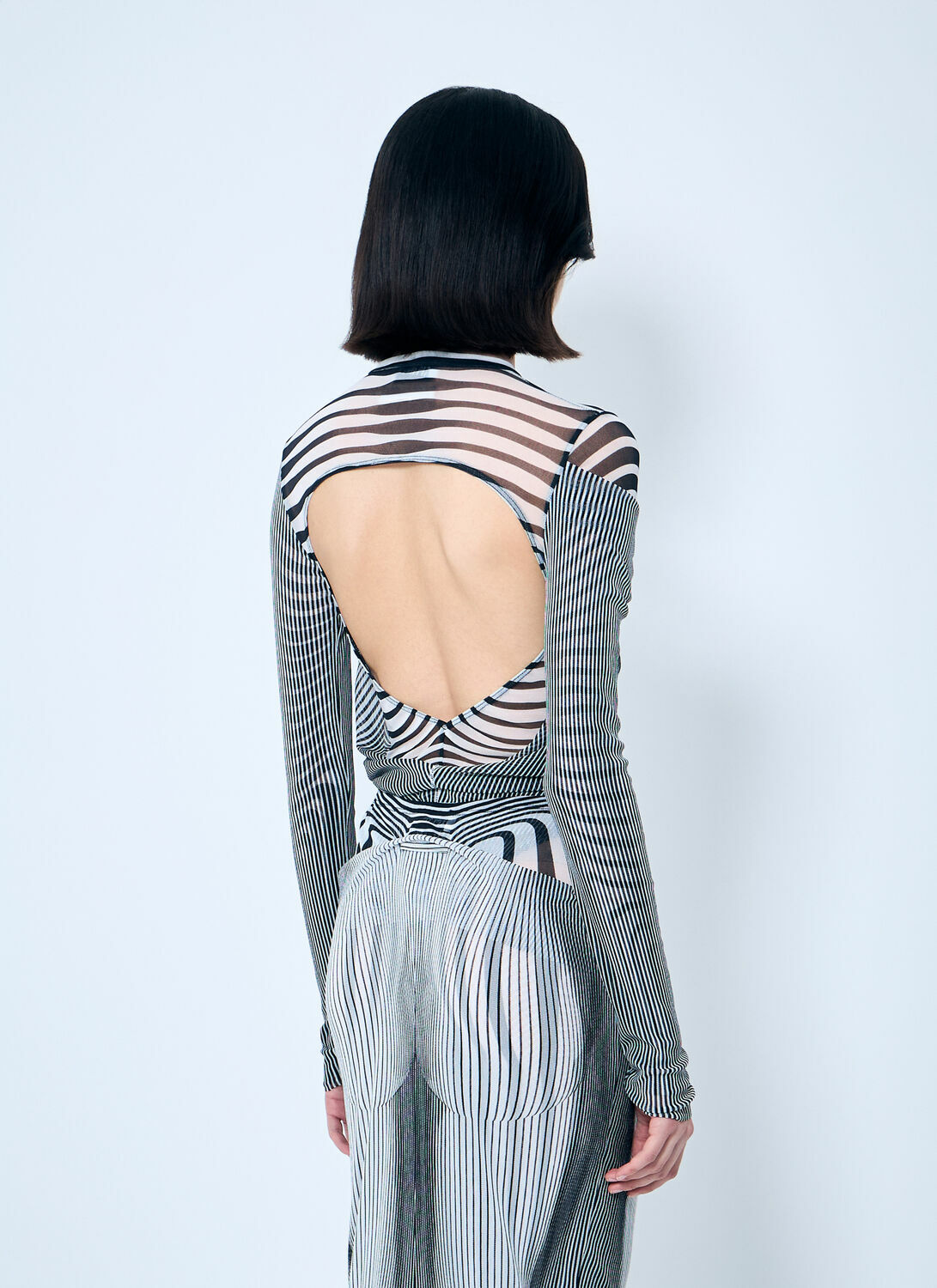 Jean Paul Gaultier Double-Layer Mesh Bodysuit
