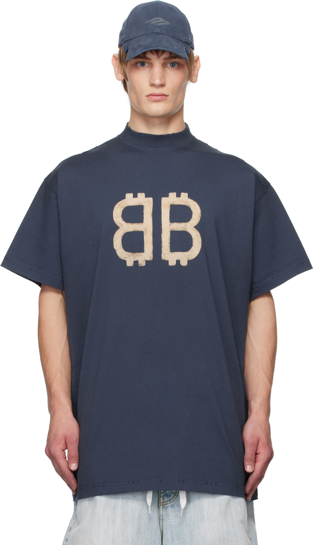 Balenciaga Blue Crypto T-shirt Balenciaga