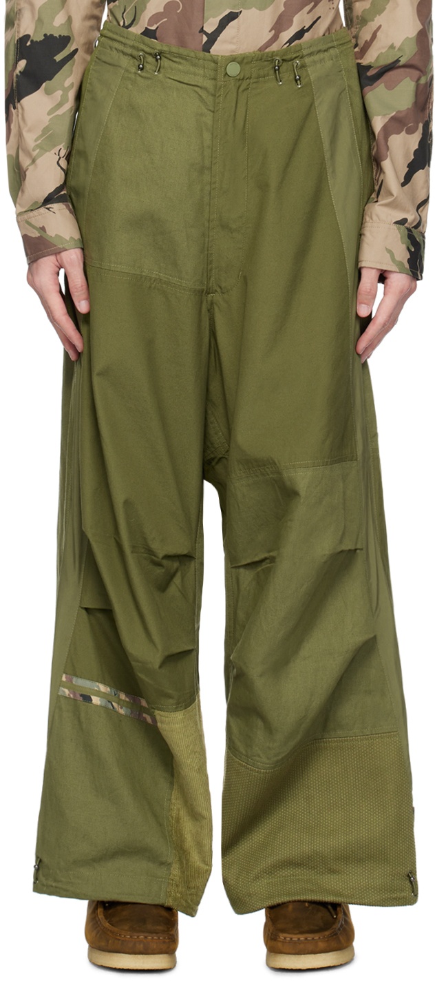 Photo: Maharishi Green Patchwork Trousers