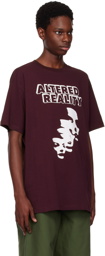 Raf Simons Burgundy Printed T-Shirt