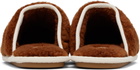 Valentino Garavani Brown Ta Chambre Wool Slippers