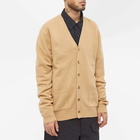 Beams Plus Men's 7G Elbow Patch Cardigan in Beige