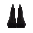 Alexander McQueen Black Suede Hybrid Chelsea Boots