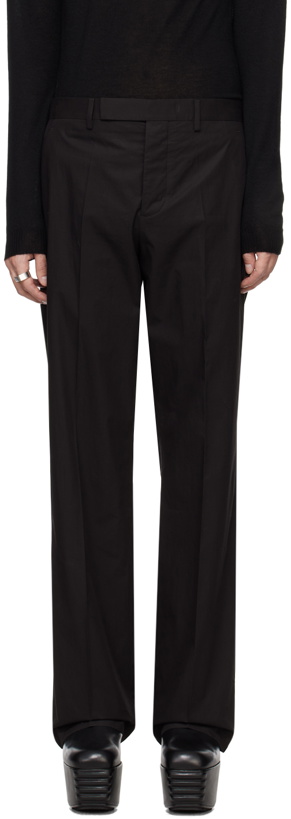 Photo: Rick Owens Black Tailored Dietrich Trousers