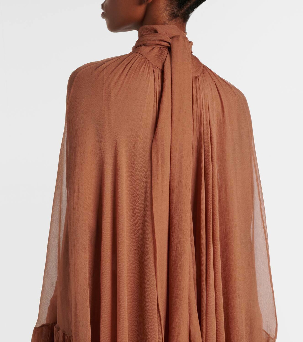 Chloé Ruffled silk muslin gown