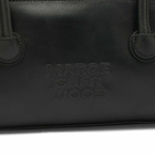 MARGESHERWOOD Women's Soft Boston EW Bag in Black Pull-Up 