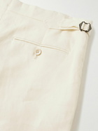 J. Mueser - Waverly Slim-Fit Straight-Leg Linen Suit Trousers - Neutrals