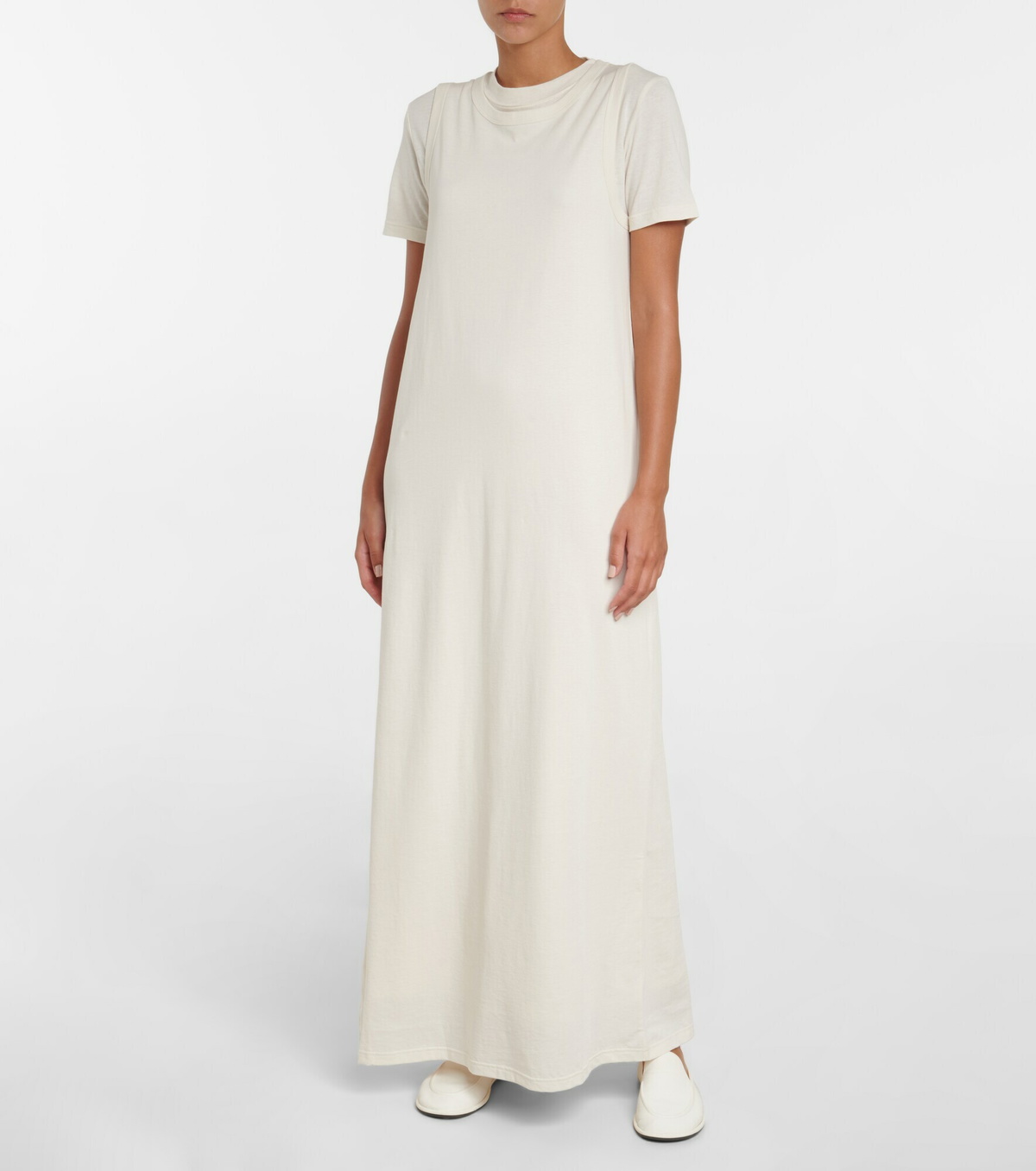 The Row Maritza layered cotton maxi dress The Row