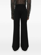 MLGA Black Wide-Leg Wool Trousers