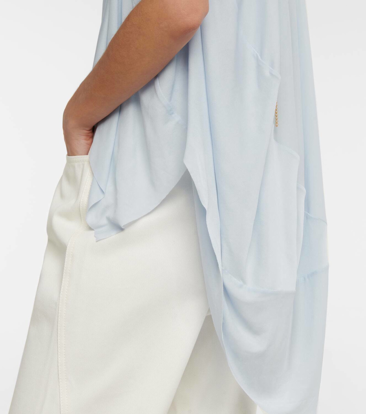 Loewe Embellished draped top