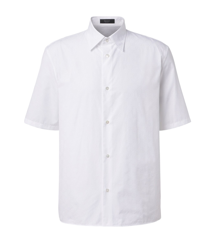 Photo: Gucci GG cotton poplin shirt