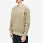 Norse Projects Men's Arne Relaxed N Logo Crew Sweat in Sand