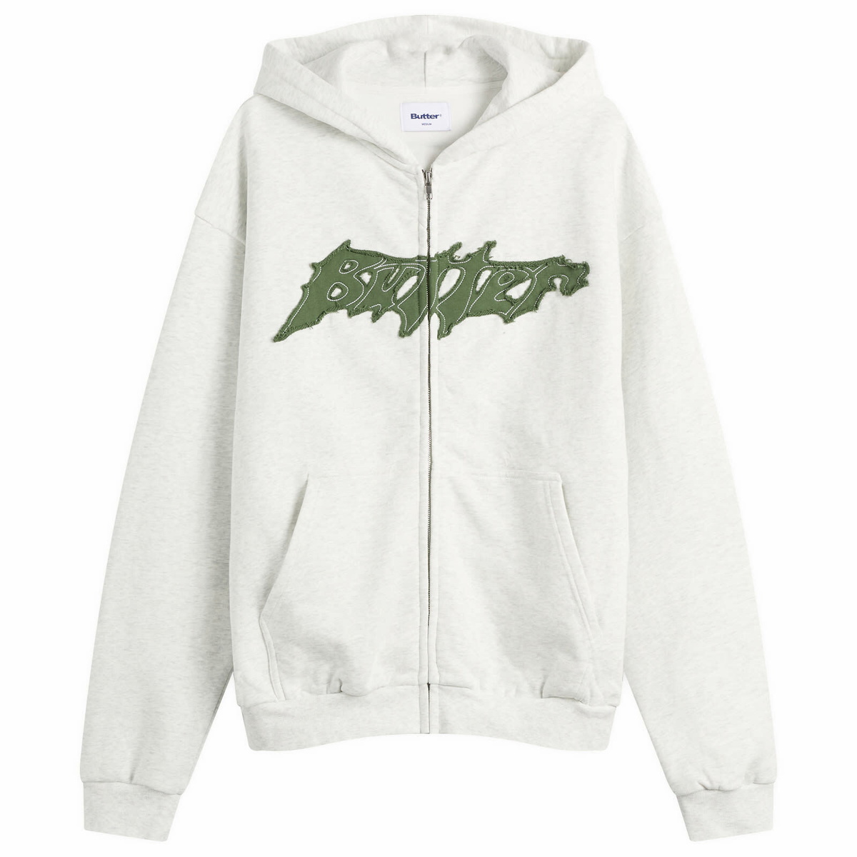 Butter Goods Men's Amplify Zip Hoodie in Ash