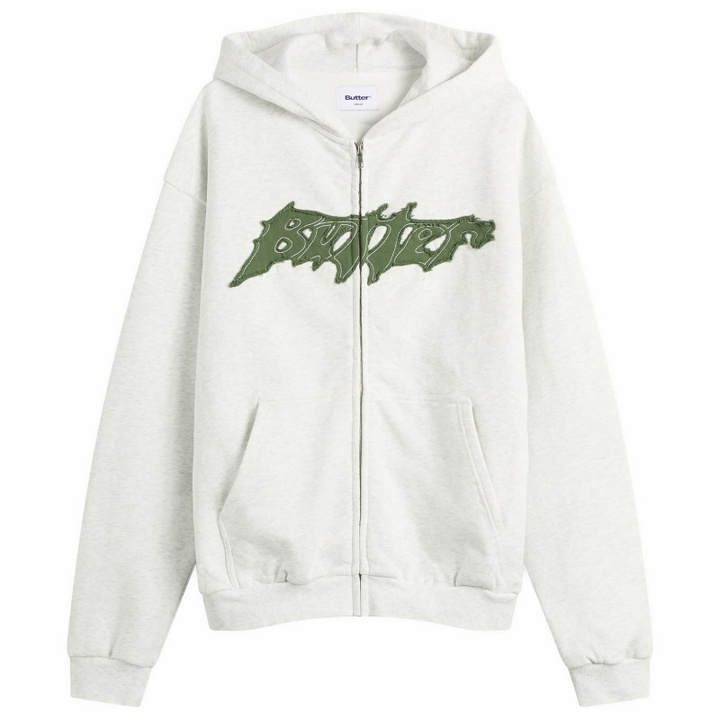 Photo: Butter Goods Men's Amplify Zip Hoodie in Ash