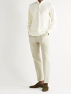 STÒFFA - Grandad-Collar Cotton-Piqué Shirt - Neutrals
