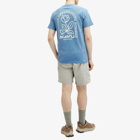 KAVU Men's Botanical Society T-Shirt in Coronet Blue