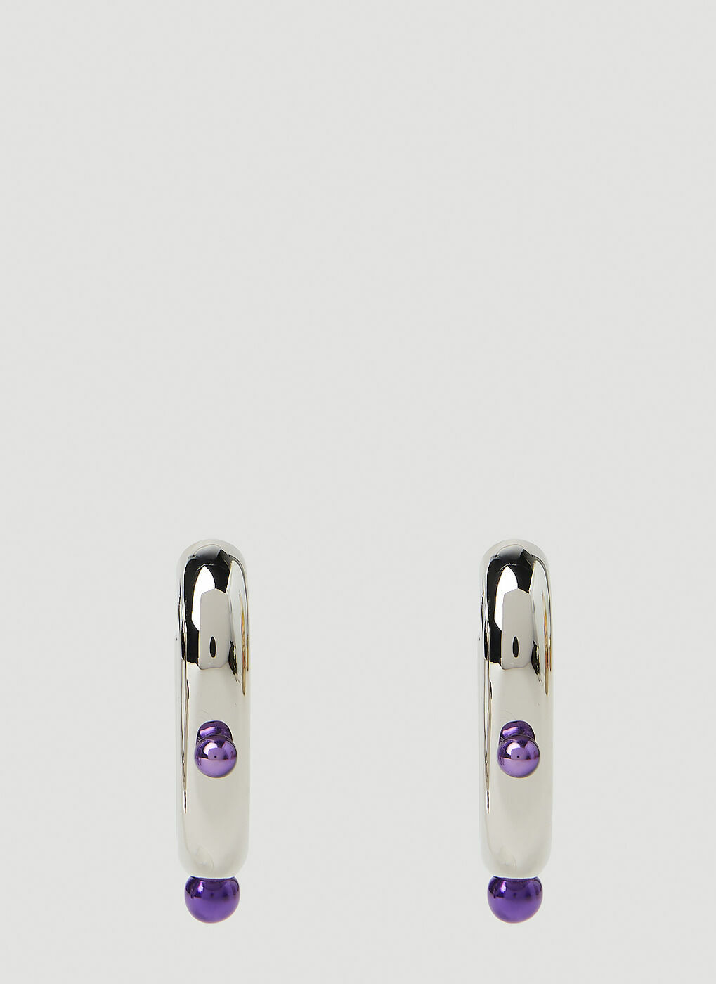 Paco Rabanne - XL Link Hoop Earrings in Silver Paco Rabanne