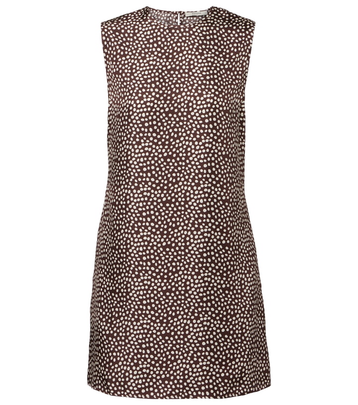 Photo: Asceno Sintra polka-dot silk twill minidress