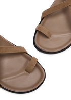 A.emery Jalen Slim Suede Sandals Beige