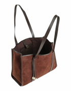 Sandro Womens Shoulder bag Chocolate in Brown