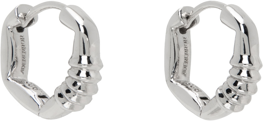 ADER error Silver Hoop Earrings