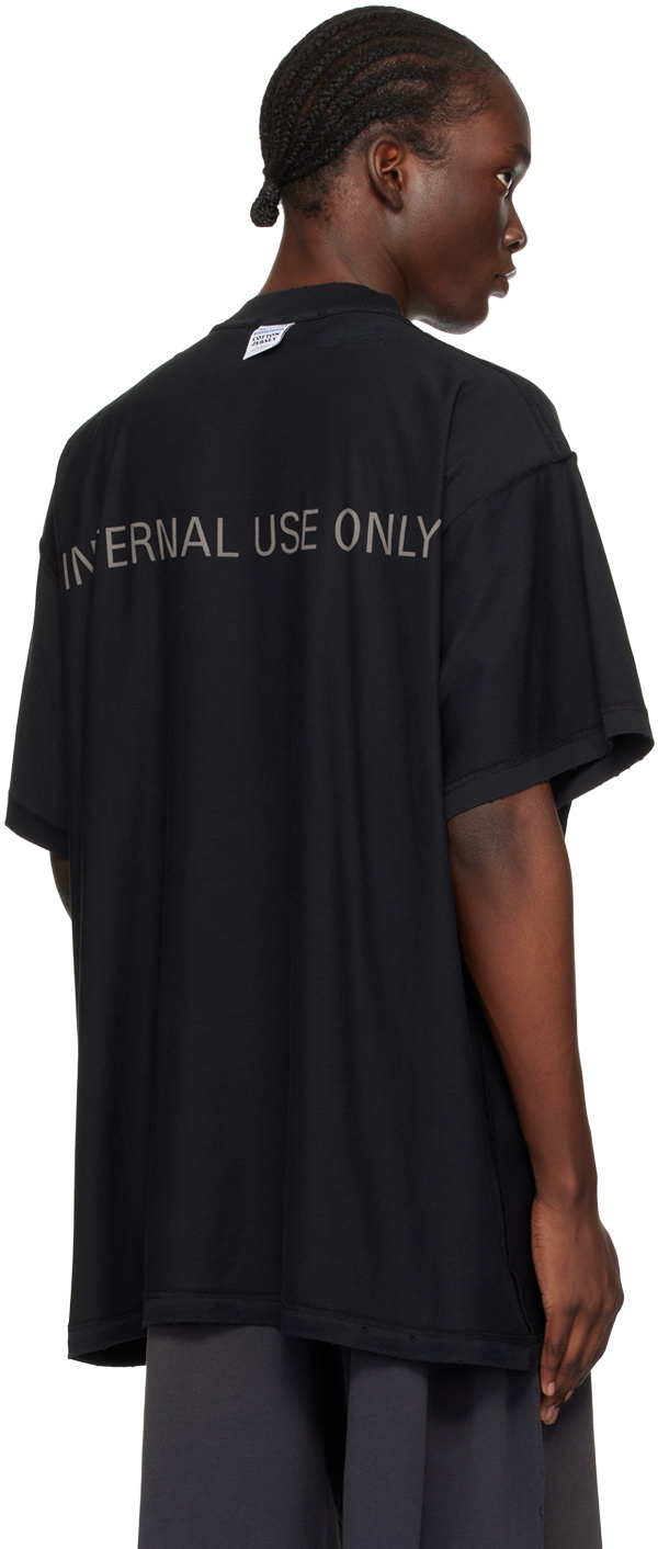 Balenciaga Black 'Internal Use Only' T-Shirt Balenciaga