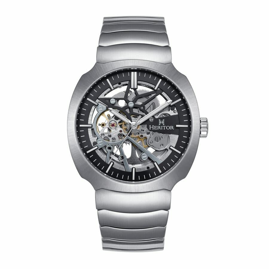 Heritor Magnus Automatic Black Dial Mens Watch HERHS4101