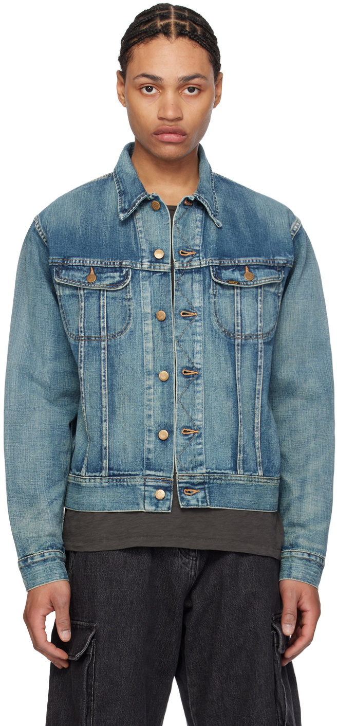 Blue Leeland Denim Jacket by RRL on Sale