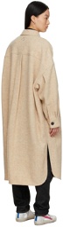 Isabel Marant Etoile Beige Wool Fontia Coat