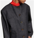 Blazé Milano Gliss Bolero wool and cotton-blend jacket