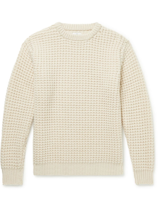 Photo: Kingsman - Waffle-Knit Wool Sweater - Neutrals