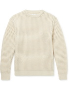 Kingsman - Waffle-Knit Wool Sweater - Neutrals