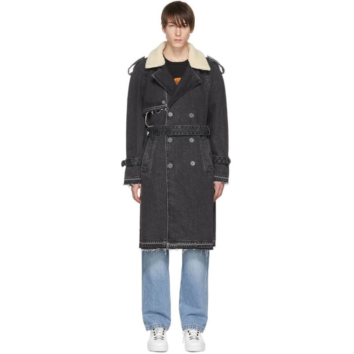 Photo: Off-White Black Levis Made and Crafted Edition Denim Trench Coat