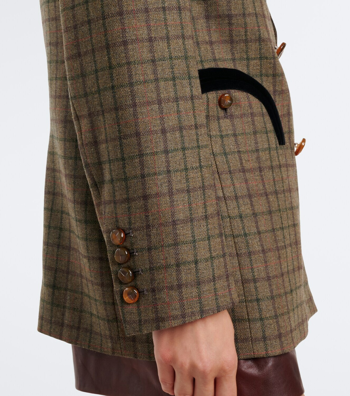 Blazé Milano Everyday checked wool and cashmere blazer