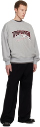 WOOYOUNGMI Gray Lenticular Logo Sweatshirt