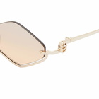 Gucci Eyewear GG1604S Sunglasses in Gold/Orange 